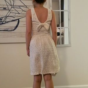Cute offwhite (ivory) dress w gold embellishments